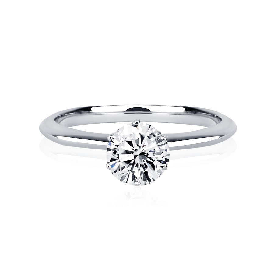 Помолвочное кольцо с бриллиантом ПК-055-07 Платина Лаб фото 3
