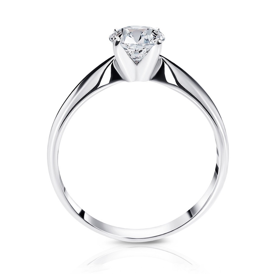 Помолвочное кольцо с бриллиантом 1 карат из платины ПК-086-05 Platinum Lab фото 2