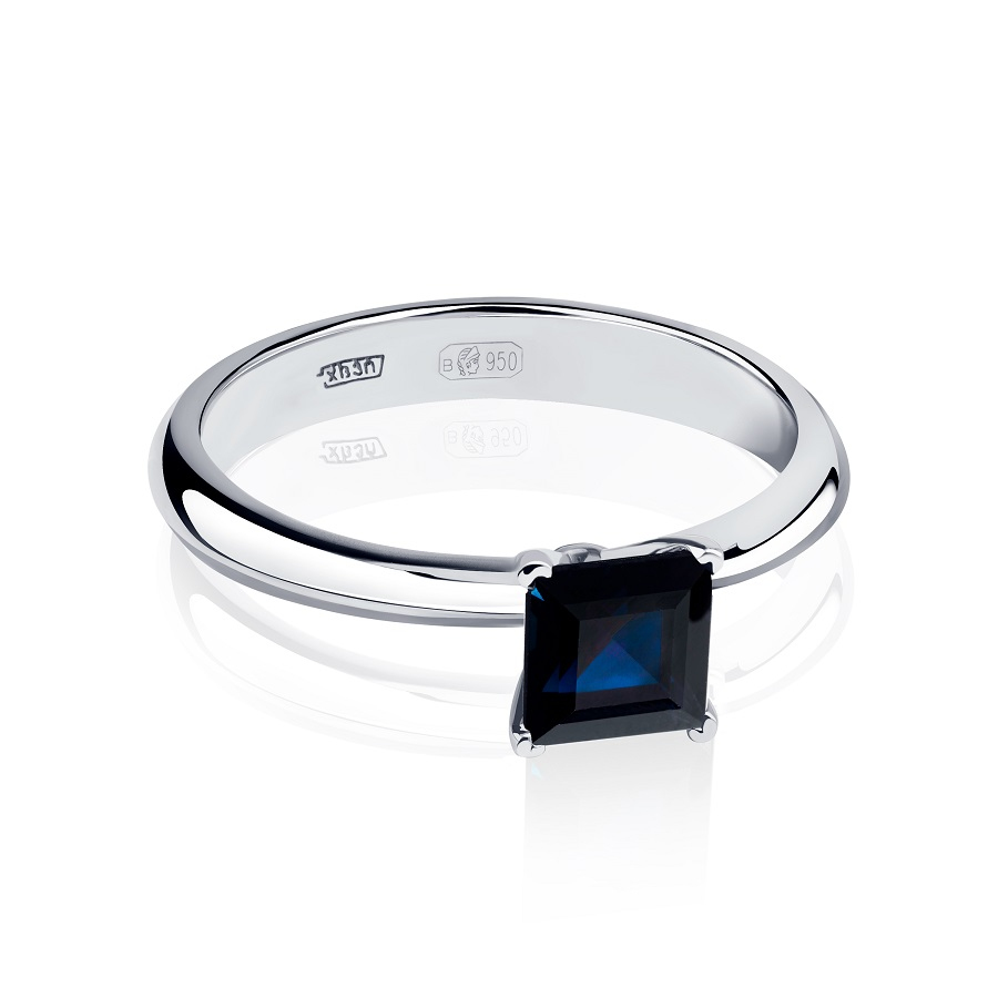 Помолвочное кольцо из платины с сапфиром ПК-100С-00 Platinum Lab фото 2