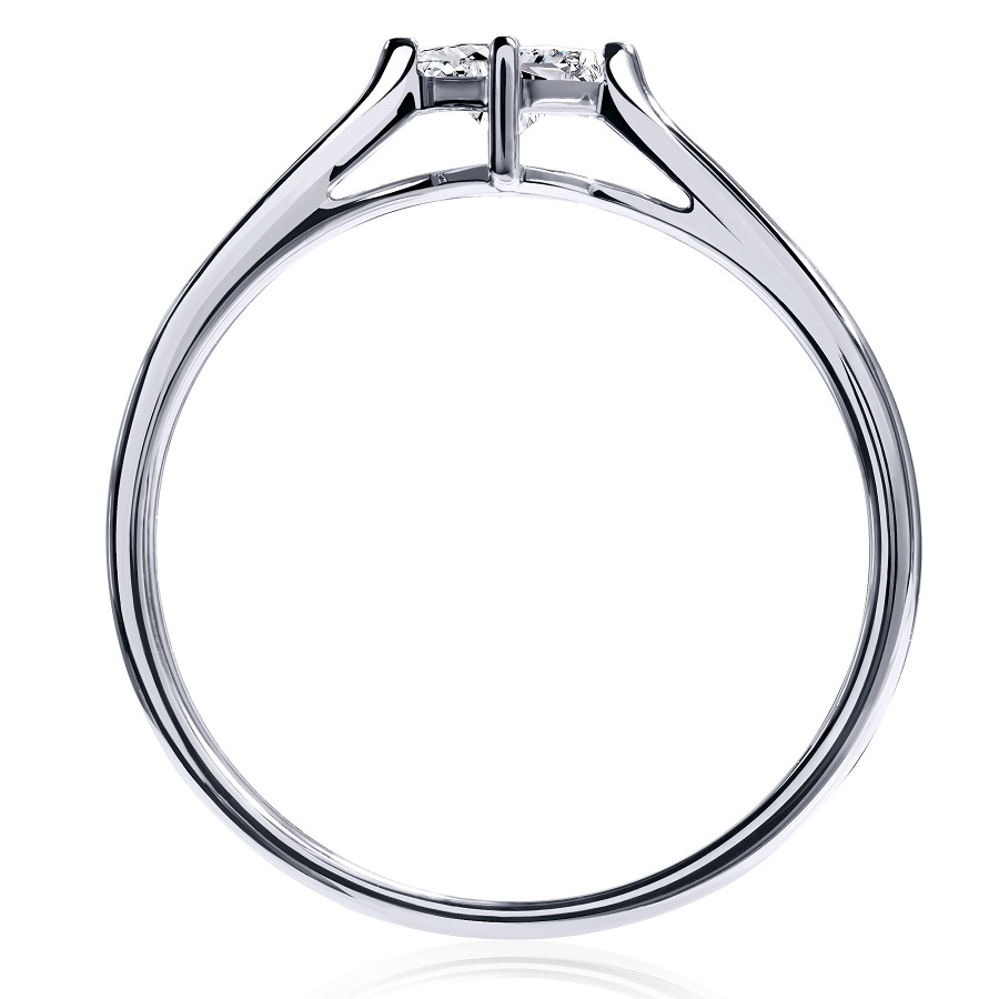 Помолвочное кольцо из платины с одним бриллиантом ПК-101-01 Platinum Lab фото 5