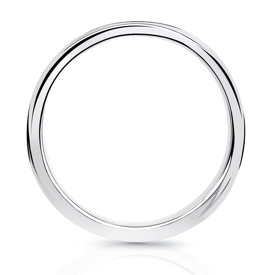 Гладкое обручальное кольцо из платины ПК-111-04-М1 PlatinumLab фото 4