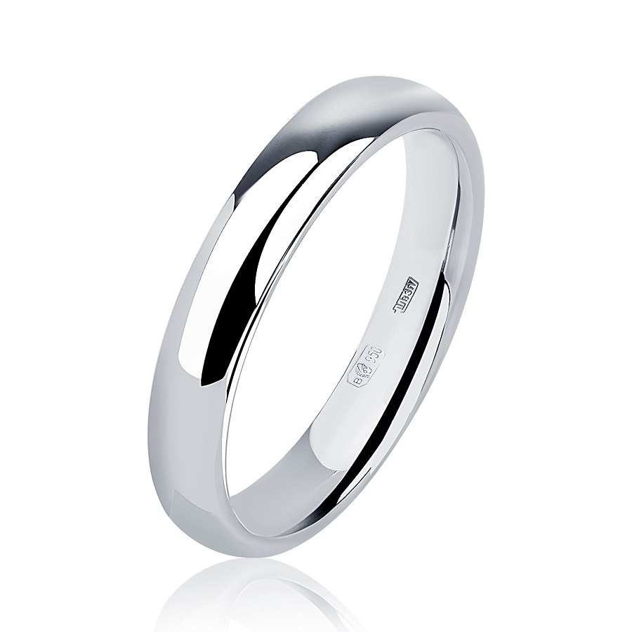 Обручальное кольцо из платины ПК-122-01 Platinum Lab фото 1