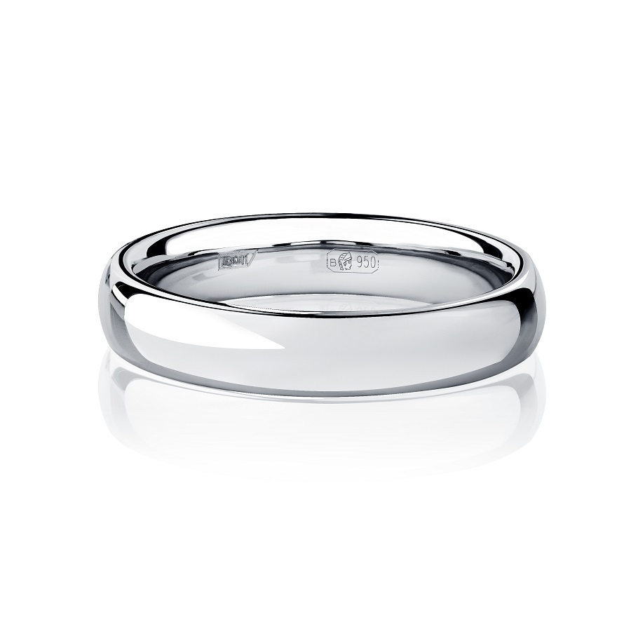 Обручальное кольцо из платины ПК-122-01 Platinum Lab фото 2