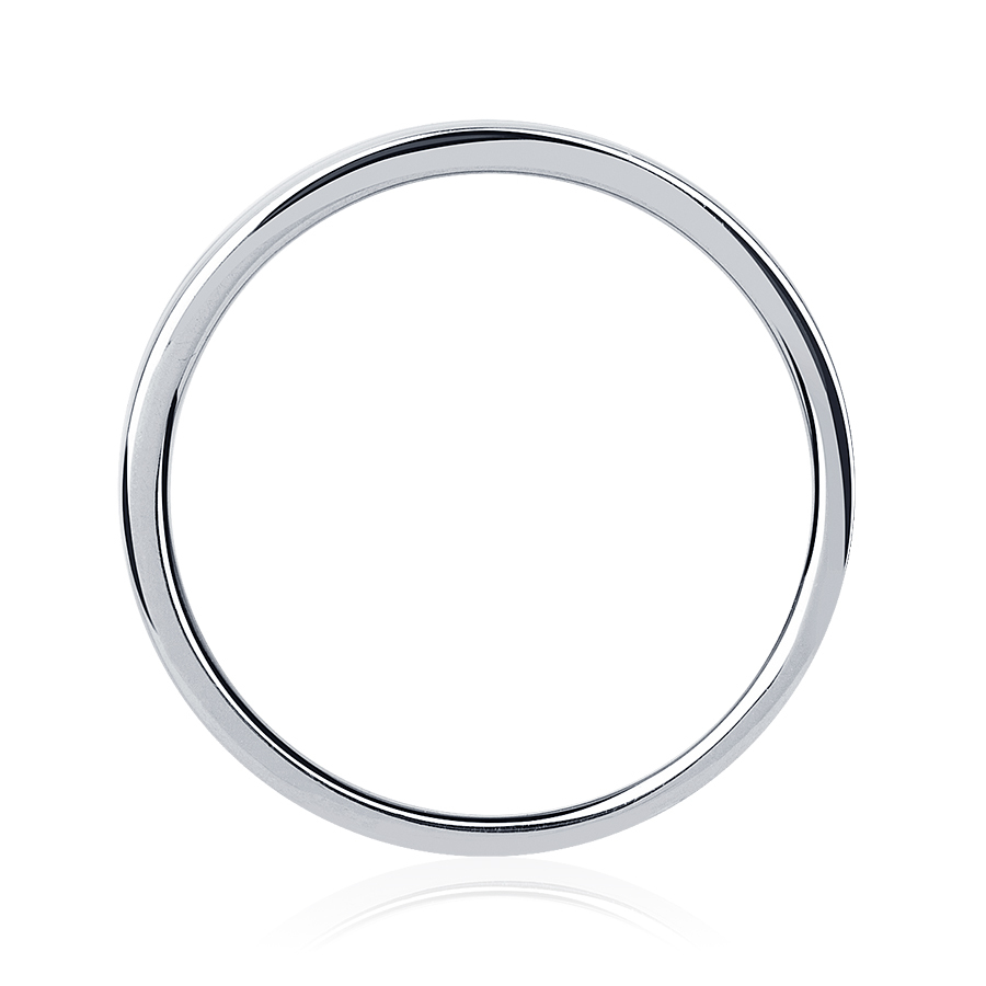 Гладкое обручальное кольцо из платины ПК-021-00 Платиновая Лаборатория фото 4