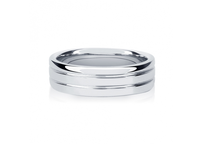 Широкое обручальное кольцо из платины ПК-021-00 Платинум Лаб фото 2
