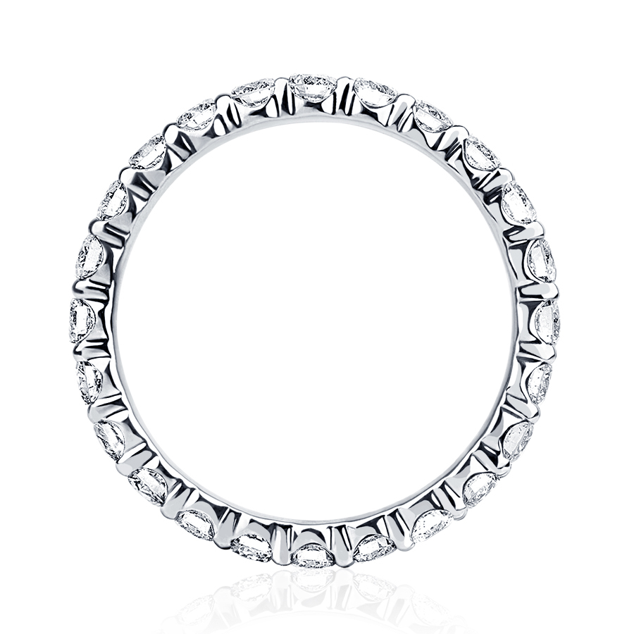 Дорогое обручальное кольцо с бриллиантами из платины ПК-022-04 Platinum Lab фото 3