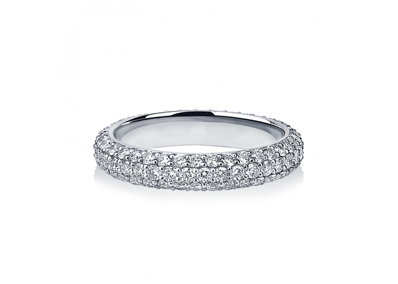 Красивое кольцо с бриллиантами фото из платины ПК-030-04 Платинум Лаб фото 2
