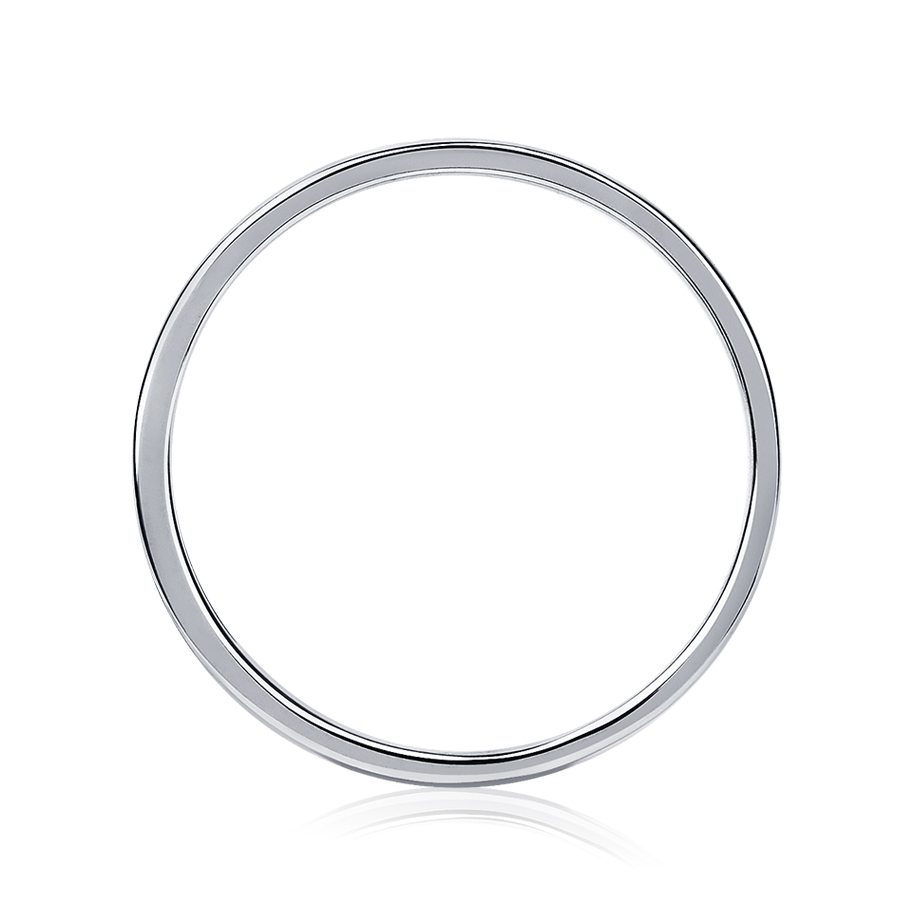 Обручальное кольцо из платины 950 с дорожкой бриллиантов ПК-031-02 Platinum Lab фото 4