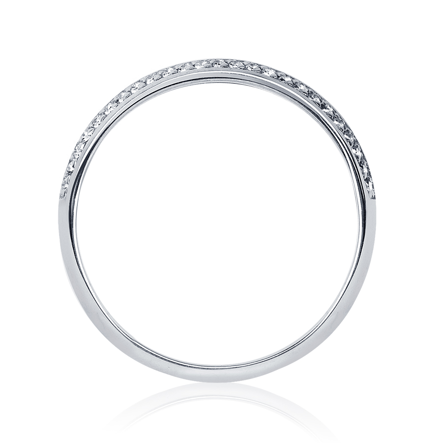 Женское обручальное кольцо из платины с бриллиантами ПК-032-02 Platinum Lab фото 3