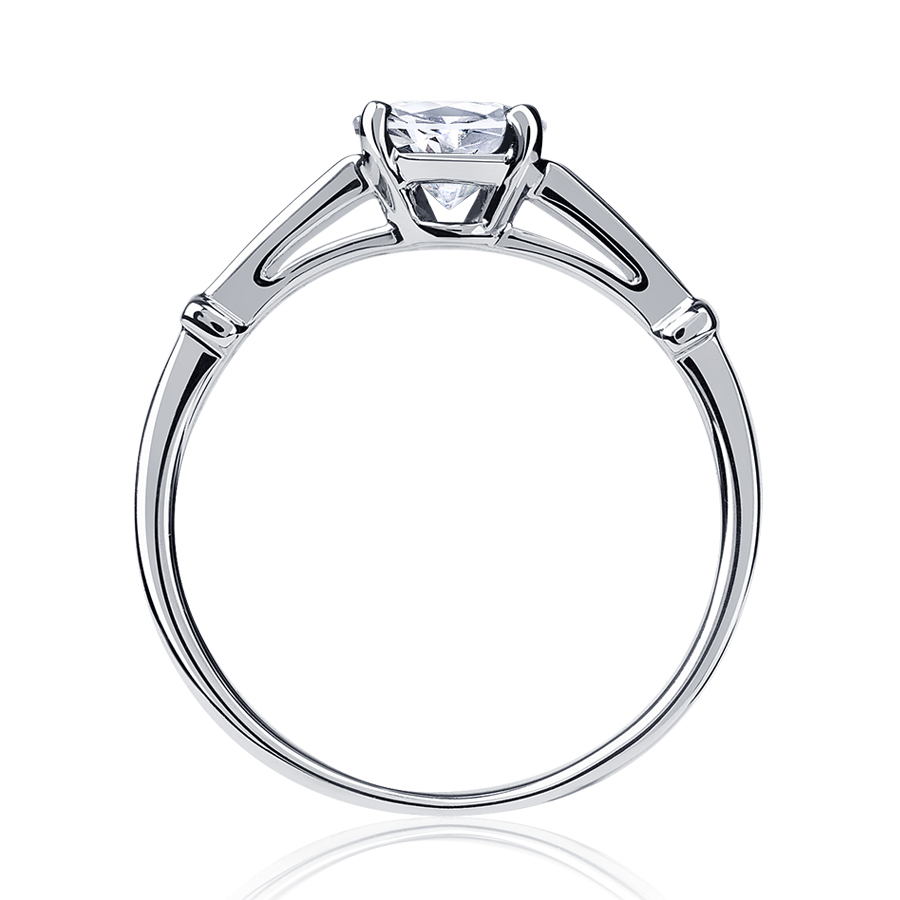 Помолвочное кольцо с большим бриллиантом из платины 950 ПК-036-01 Платинум Лаб фото 2