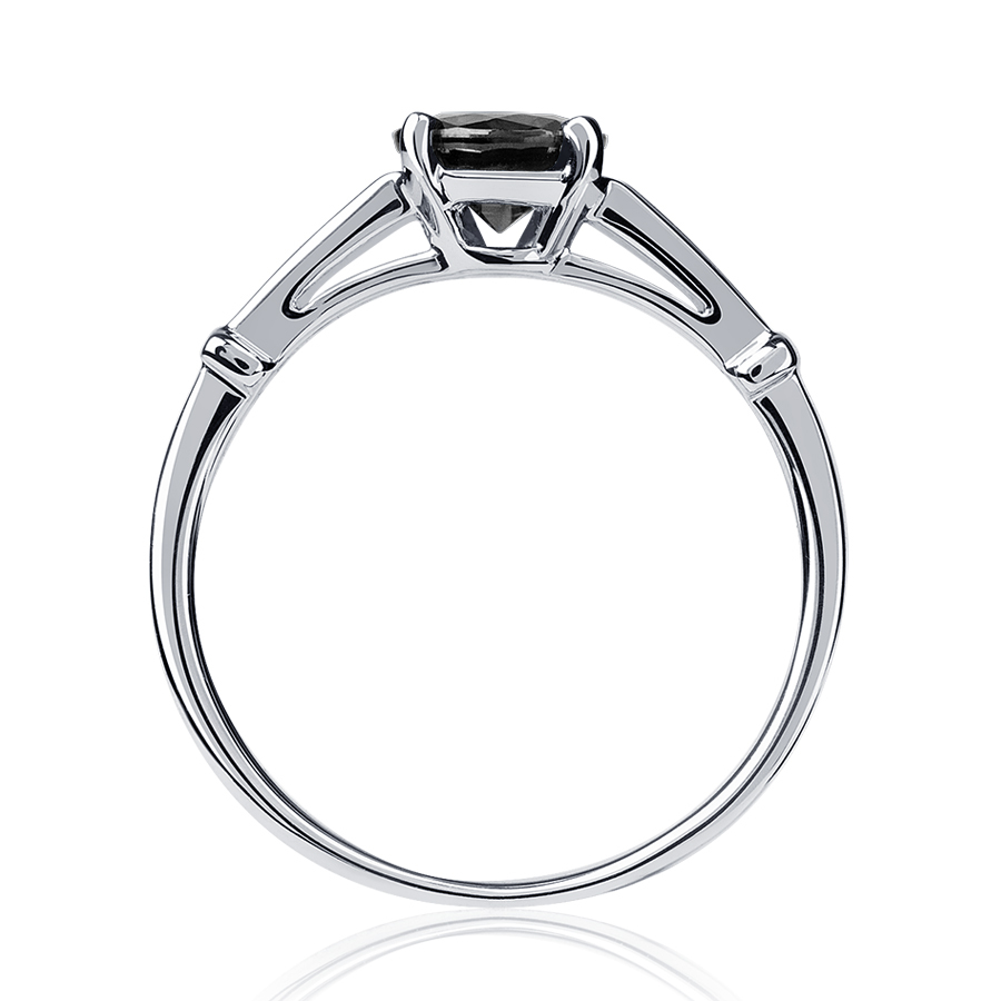 Помолвочное кольцо с черным бриллиантом 1 карат из платины ПК-036Ч-01 platinumlab фото 2