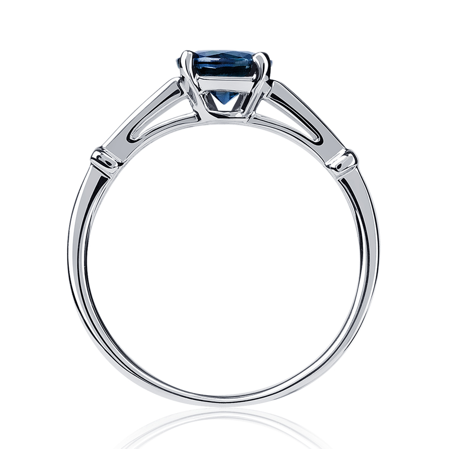 Помолвочное кольцо с большим сапфиром из платины 950 ПК-036С-01 Platinum Lab фото 2
