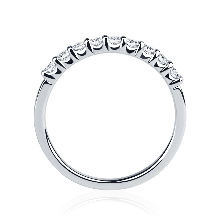 Обручальное кольцо с 9 бриллиантами из платины ПК-044-03 platinumlab фото 3
