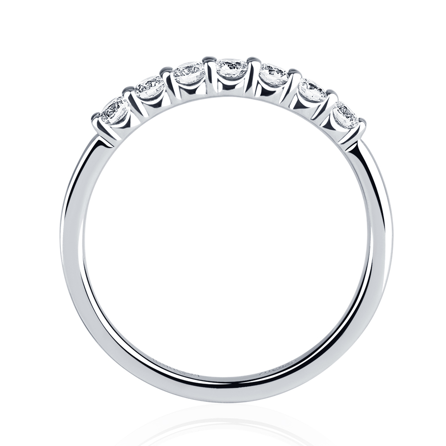 Женское обручальное кольцо с дорожкой бриллиантов ПК-044-04 Платина Лаб фото 3
