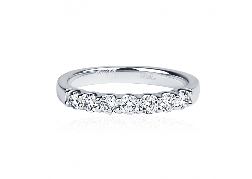 Женское  обручальное кольцо из платины с бриллиантами ПК-044-05 Платинум Лаб фото 2