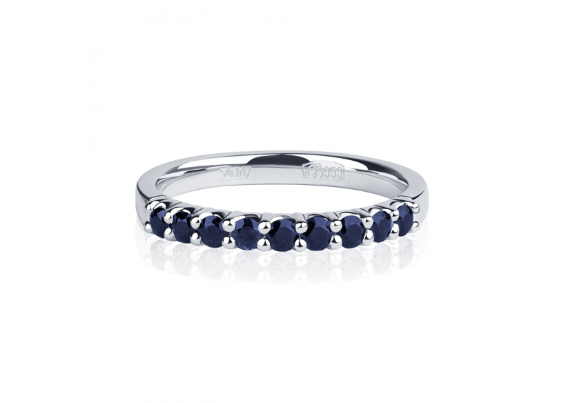 Женское кольцо с сапфирами из платины ПК-044С-03 Platinum Lab фото 2