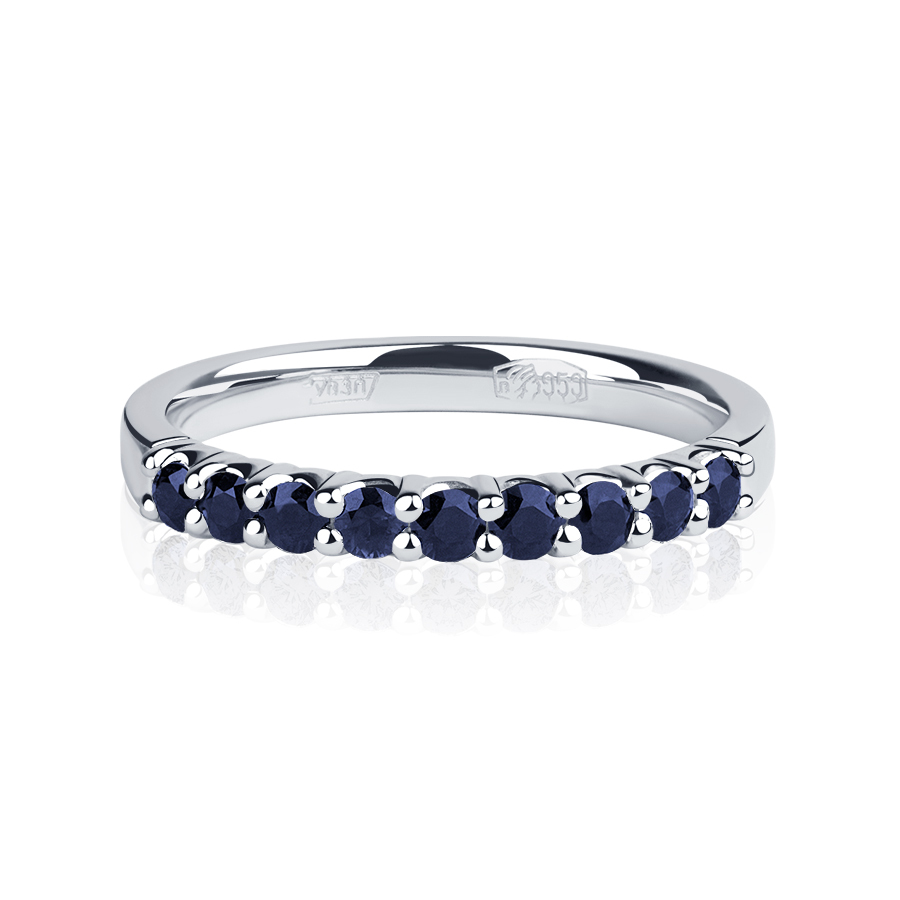 Женское кольцо с сапфирами из платины ПК-044С-03 Platinum Lab фото 2