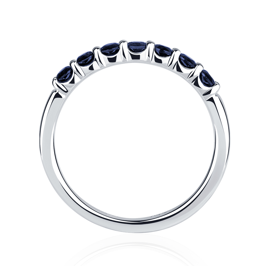 Обручальное кольцо из платины с сапфирами ПК-044С-05 platinumlab фото 3