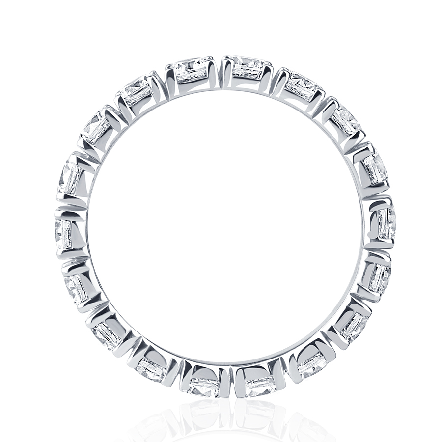 Кольцо с 19 бриллиантами из платины ПК-045-04 Platinum Lab фото 4