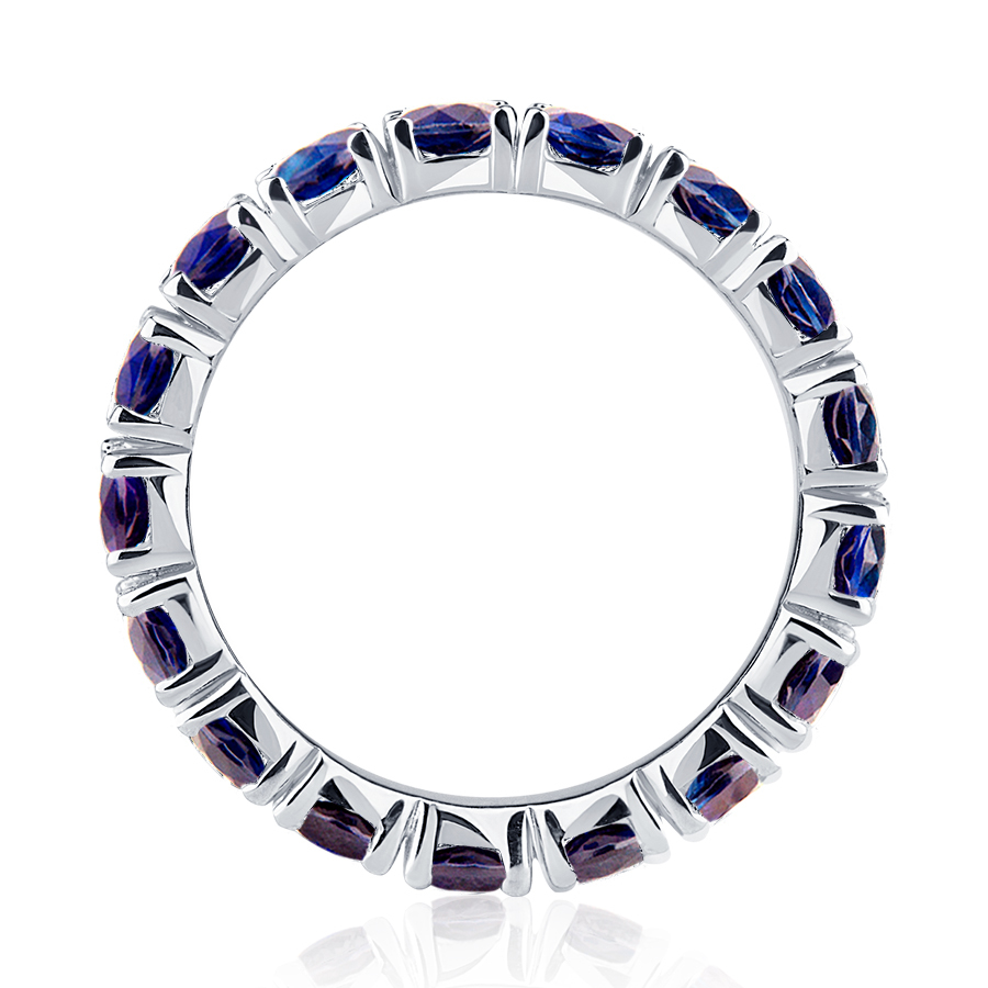 Обручальное кольцо с сапфирами ПК-045С-05 Platinum Lab фото 5