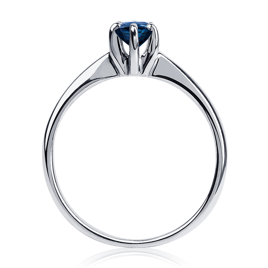 Платиновое помолвочное кольцо с сапфиром ПК-088С-02 PlatinumLab фото 2
