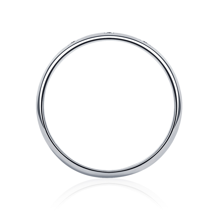 Женское обручальное кольцо из платины с бриллиантами ПК-103-03 PlatinumLab фото 3