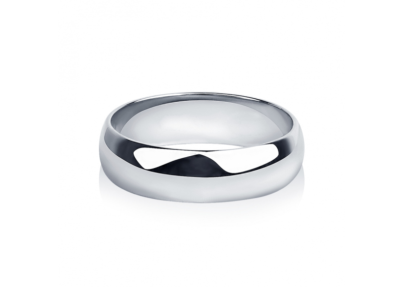 Широкое обручальное кольцо из платины ПК-105-00 Платинум Лаб фото 2