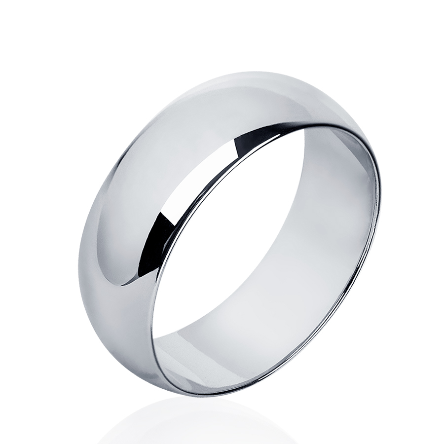 Мужское обручальное кольцо из платины ПК-107-00 Платиновая Лаборатория фото 1