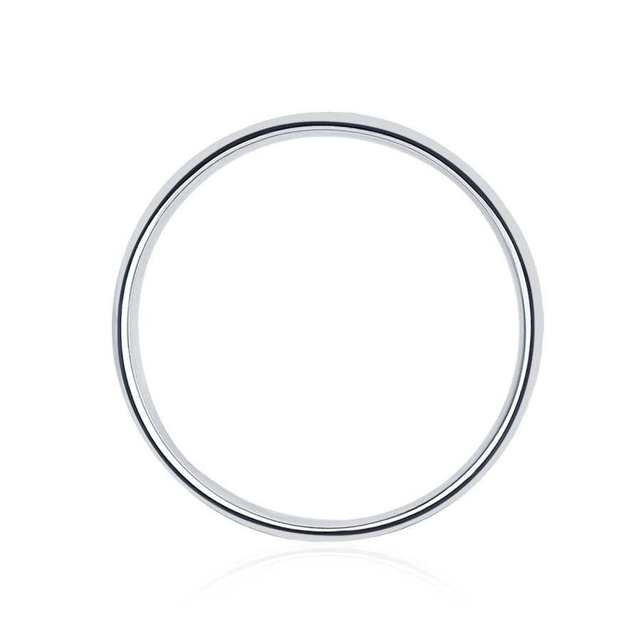Обручальное кольцо без камней из платины ПК-109-00-ТМ1 Платиновая лаборатория фото 3