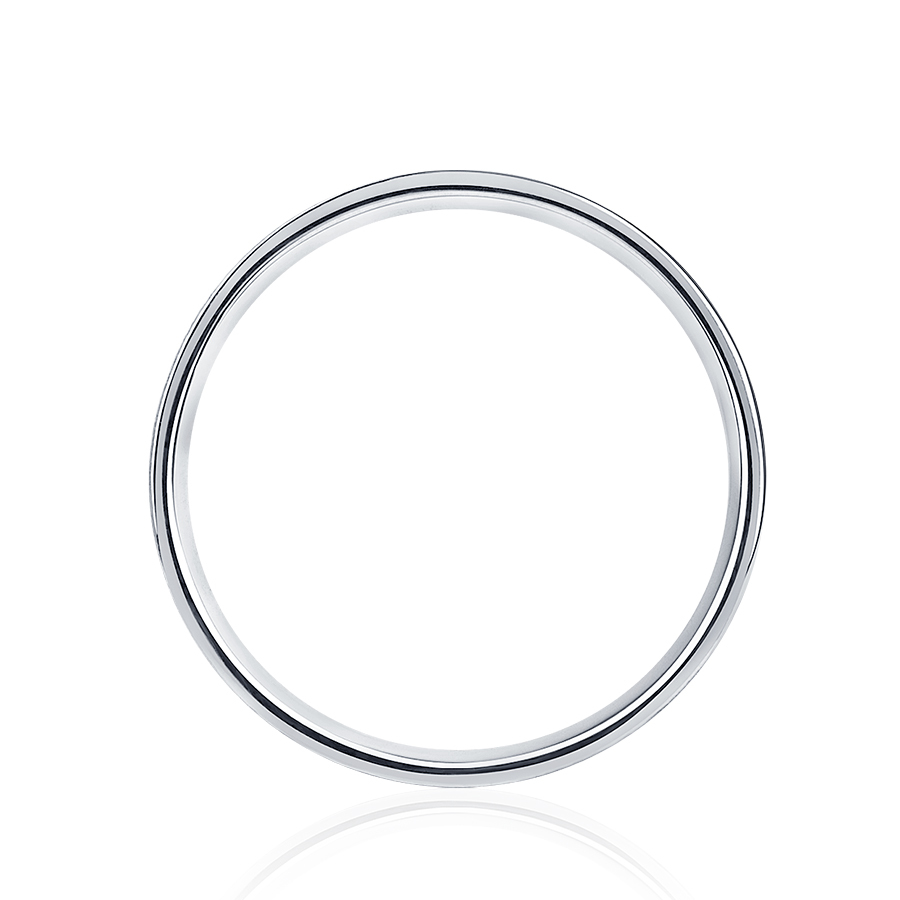 Плоское обручальное кольцо из платины ПК-110-00-М1 Платинум Лаб фото 3