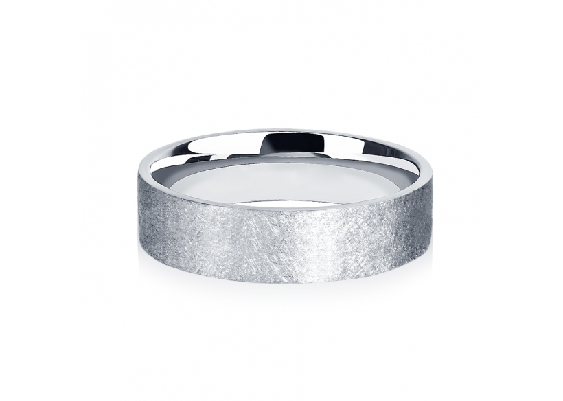 Мужское обручальное кольцо из платины ПК-110-00-М1 PlatinumLab фото 2