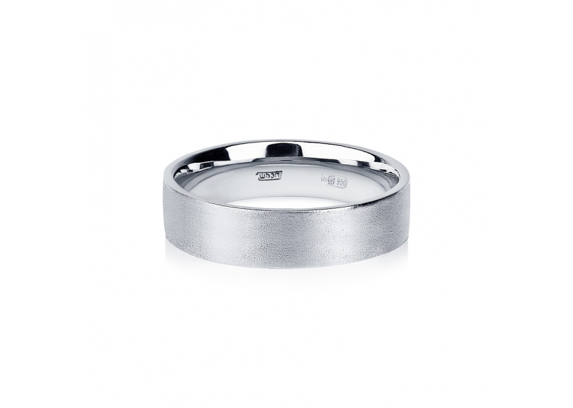 Широкое обручальное кольцо из платины ПК-110-00-М3 PlatinumLab фото 2