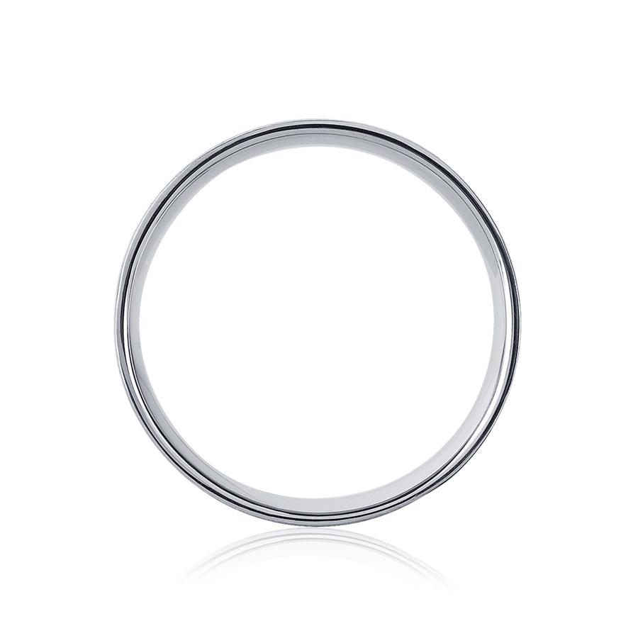 Гладкое обручальное кольцо из платины ПК-110-00-М2 PlatinumLab фото 3