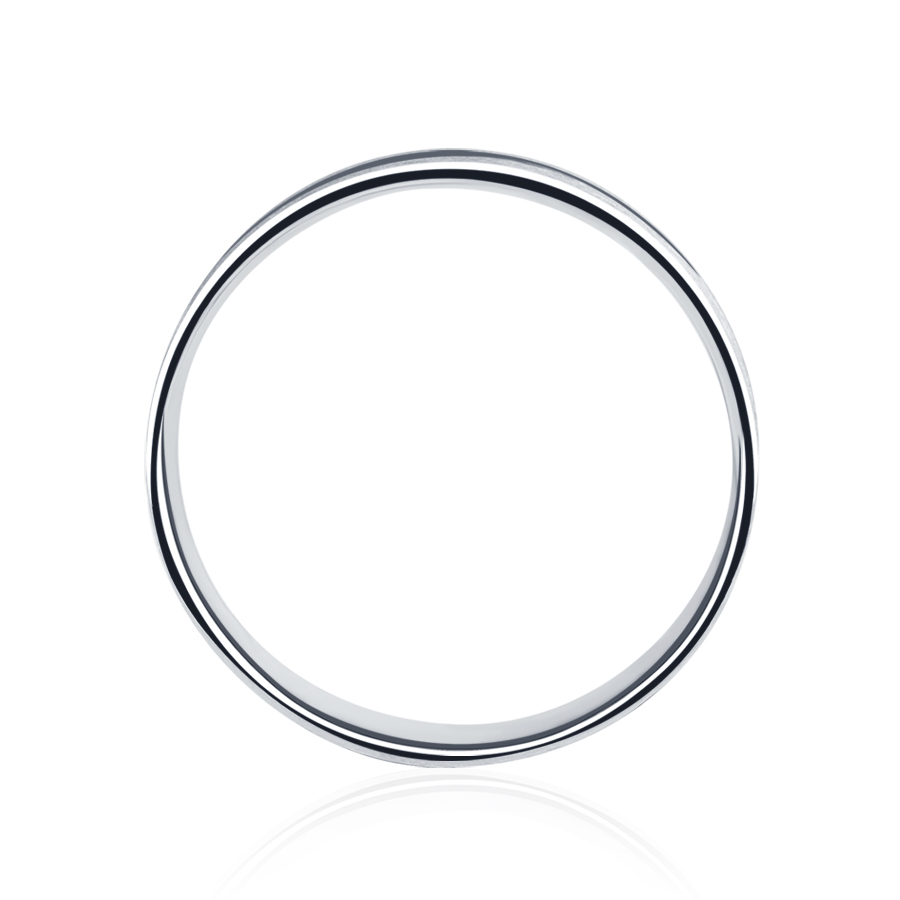 Плоское обручальное кольцо из платины ПК-110-00-ТМ2 Platinum Lab фото 3