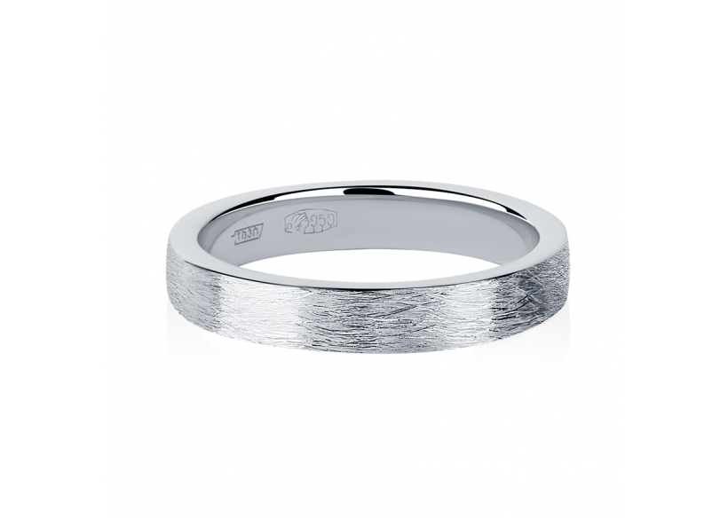 Женское обручальное кольцо из платины ПК-111-00-М2 PlatinumLab фото 2