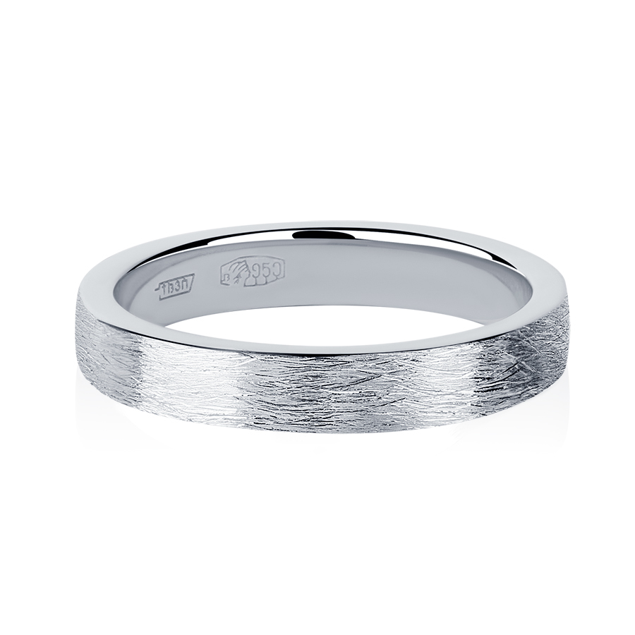 Женское обручальное кольцо из платины ПК-111-00-М2 PlatinumLab фото 2