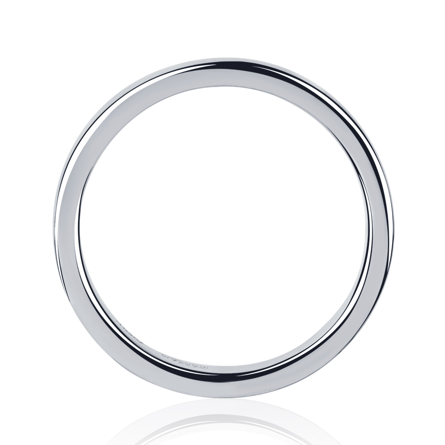Матовое обручальное кольцо из платины ПК-111-00-М2 Платиновая Лаборатория фото 3