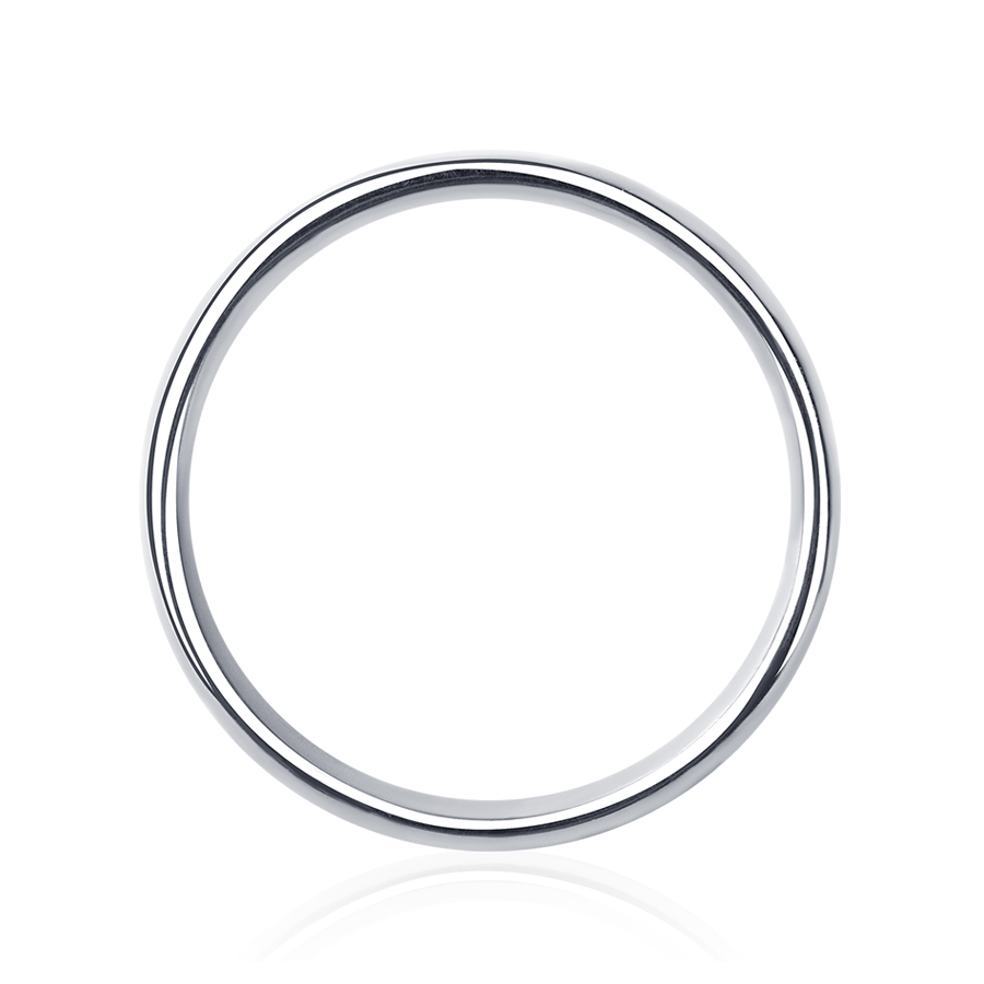 Обручальное кольцо без камней из платины ПК-112-00 PlatinumLab фото 3