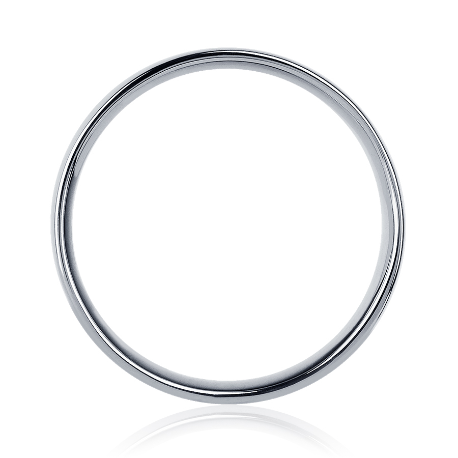 Плоское обручальное кольцо из платины ПК-114-00 Platinum Lab фото 3