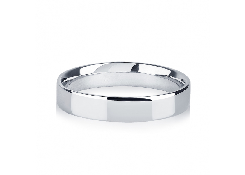 Венчальное кольцо из платины ПК-114-00 Платиновая лаборатория фото 2