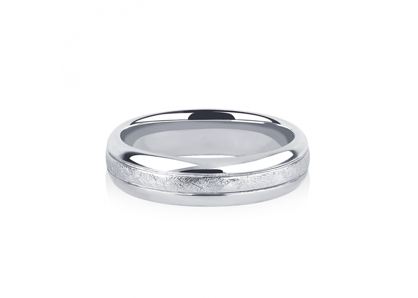 Обручальное кольцо без камней из платины ПК-116-00-М1 Платинум Лаб фото 2
