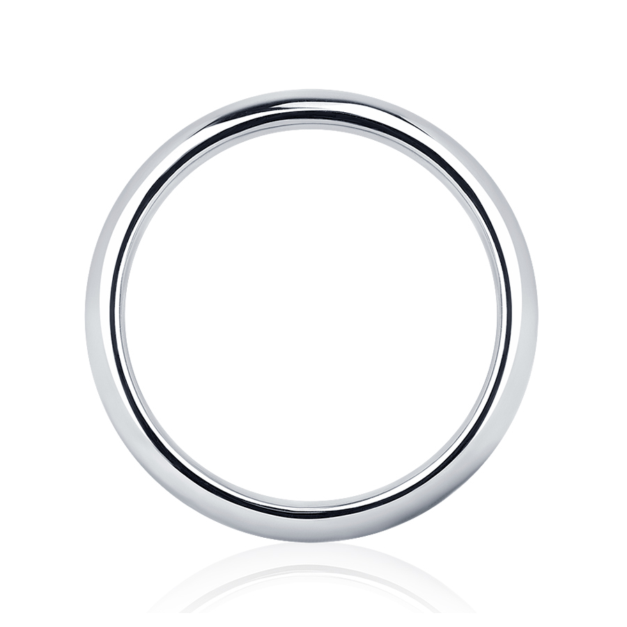 Свадебное кольцо из платины с дорожкой бриллиантов ПК-116-25 Платинум Лаб фото 3