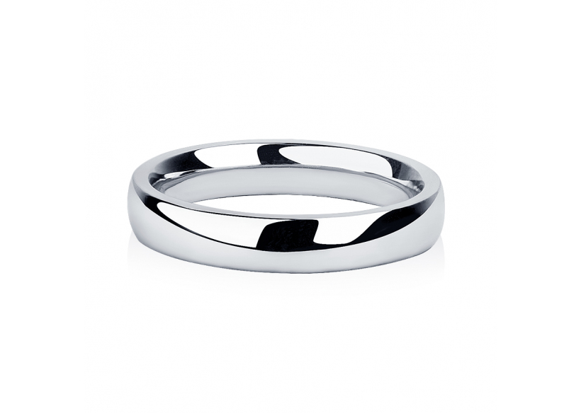 Свадебное кольцо из платины ПК-117-00 Платиновая Лаборатория фото 2
