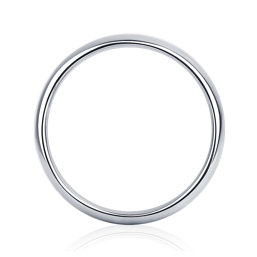 Обручальное кольцо без камней из платины ПК-118-00 Платинум Лаб фото 3