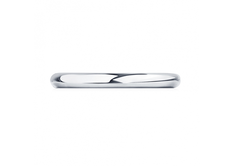 Гладкое обручальное кольцо из платины ПК-121-00 Platinum Lab фото 2