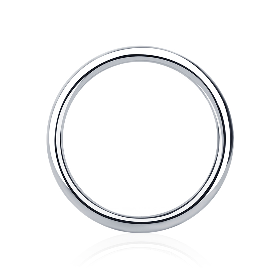 Тонкое обручальное кольцо из платины ПК-121-02 PlatinumLab фото 4