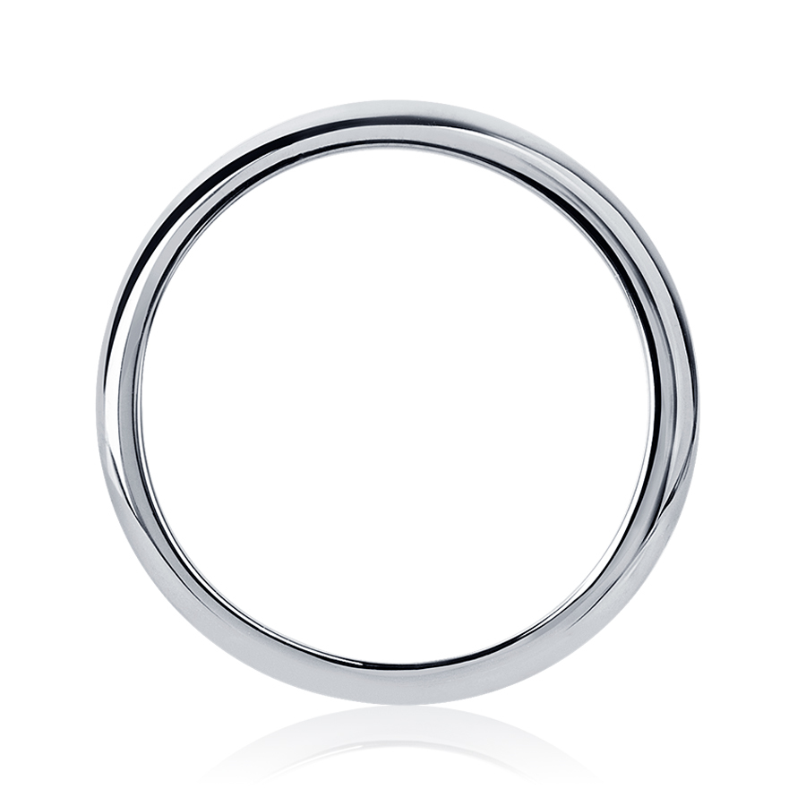 Обручальное кольцо без камней из платины ПК-123-00 PlatinumLab фото 3