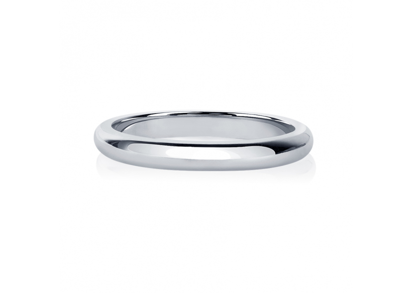 Гладкое обручальное кольцо из платины ПК-123-00 Платинум Лаб фото 2