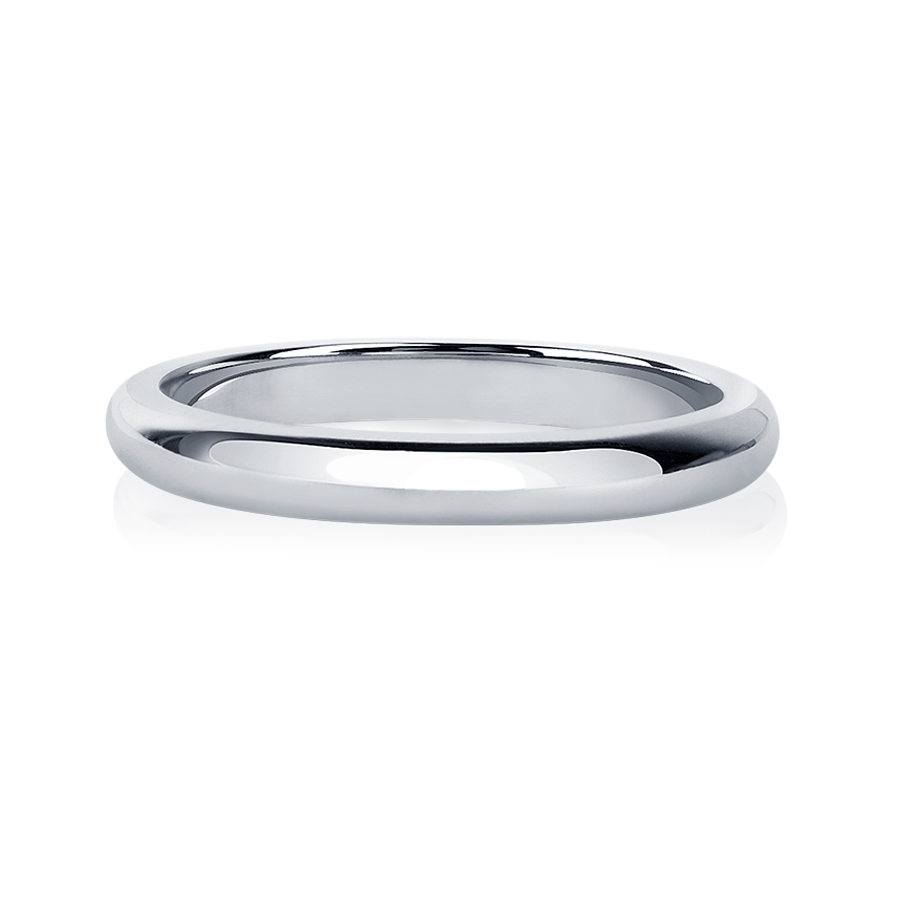 Гладкое обручальное кольцо из платины ПК-123-00 Платинум Лаб фото 2