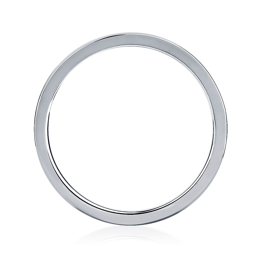 Тонкое обручальное кольцо из платины ПК-125-00 PlatinumLab фото 4